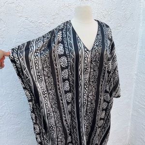 Vintage kaftan beautiful satin fabric